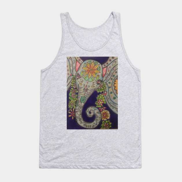 Elephant Love Tank Top by ChaChaDivineArt